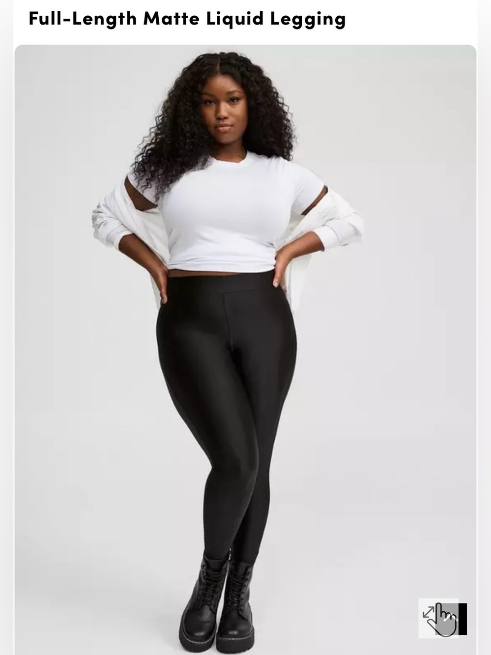 torrid Full-Length Matte Liquid Leggings in Black